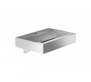 Wall mounted washbasin with concealed drain